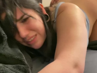 She gets fucked in her teen ass (facing camera)