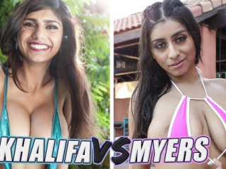 BANGBROS – Violet Myers And Mia Khalifa Doing Their Thing, Who Does It Better? Decide In The Comments Below!